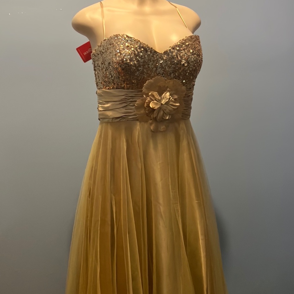 Gold princess promo dress